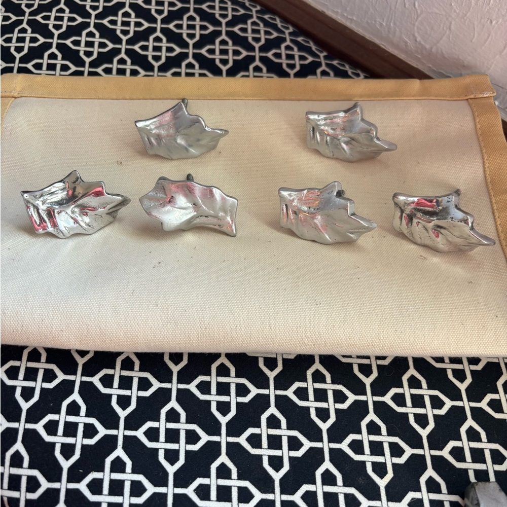 Silver Leaf Drawer Pulls